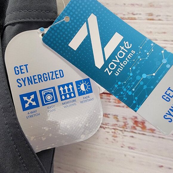 Zavate Mens Jogger Pant Size XS Pewter Scrub Medical Workwear Stretch NWT - Picture 9 of 12